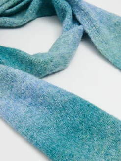 Szalik z frędzlami z domieszką wełny