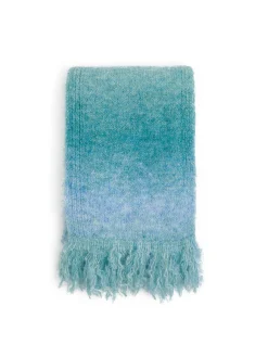 Szalik z frędzlami z domieszką wełny