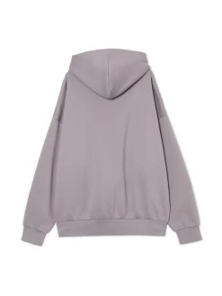 Szara bluza z kapturem i nadrukiem UNISEX