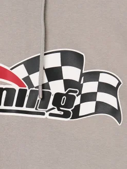 Szara bluza z motywem racingowym UNISEX