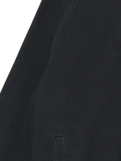 Szara jeansowa kurtka z kapturem