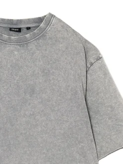 Szara koszulka acid wash