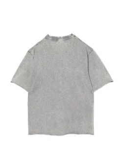 Szara koszulka acid wash