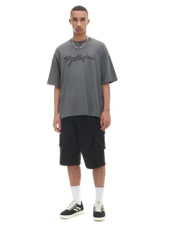 Szara koszulka z napisem