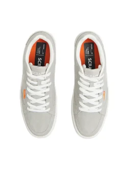 Szare buty sneakersy z grubą podeszwą