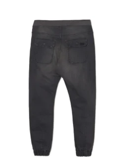 Szare jeansowe joggery