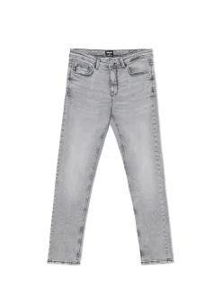 Szare jeansy slim