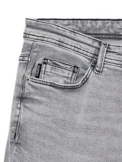 Szare jeansy slim
