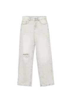 Szare jeansy straight