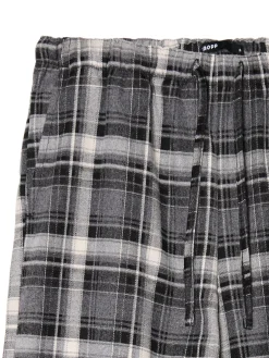 Szare spodnie baggy w kratę