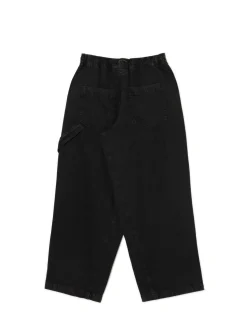 Szare spodnie baggy z wysokim stanem