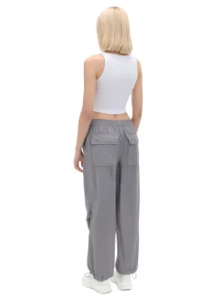 Szare spodnie parachute