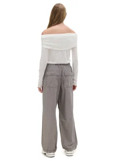 Szare spodnie parachute