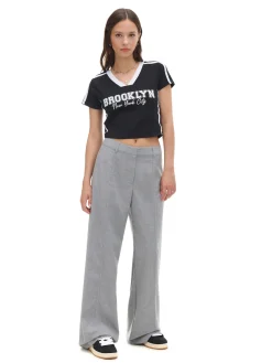 Szare spodnie tailoring