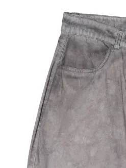 Szare spodnie z kieszeniami cargo