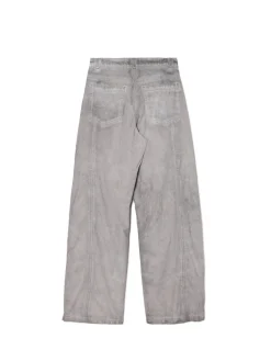 Szare spodnie z kieszeniami cargo