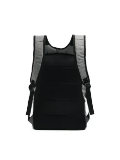 Szary gładki plecak