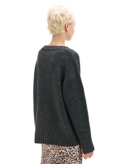 Szary gładki sweter