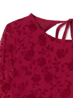 Szyfonowa sukienka mini w kwiaty