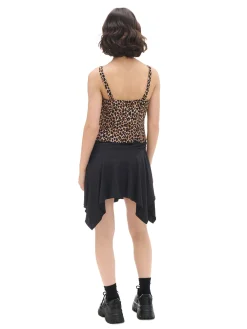 Top na ramiączkach w panterkę