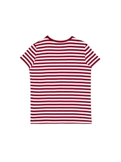 T-shirt w czerwono-białe paski