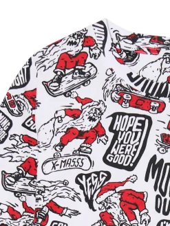 T-shirt z mikołajowymi skaterami