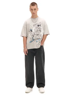 T-shirt z nadrukiem graffiti