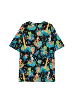 T-shirt z printem all over Rick i Morty