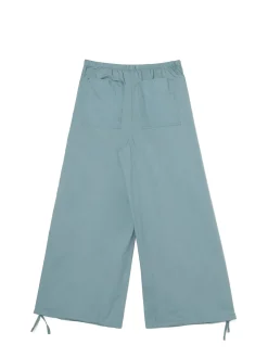 Turkusowe spodnie wide leg