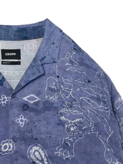 Wiskozowa koszula z nadrukiem