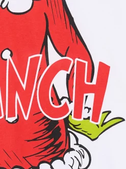 Świąteczny biały T-shirt z Grinchem