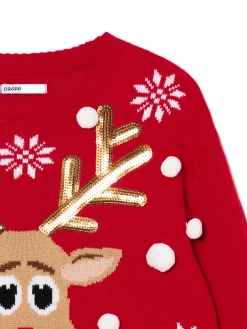 Świąteczny sweter z reniferem