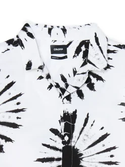 Wzorzysta koszula z krótkim rękawem