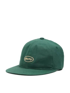 Zielona bejsbolówka z haftem