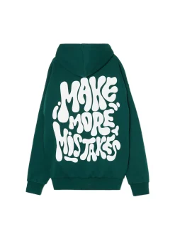 Zielona bluza hoodie z nadrukiem