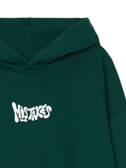 Zielona bluza hoodie z nadrukiem