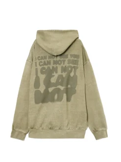 Zielona bluza loose z kapturem