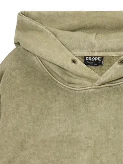 Zielona bluza loose z kapturem