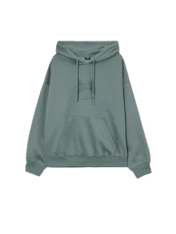 Zielona bluza z kocim motywem