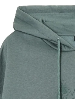 Zielona bluza z kocim motywem