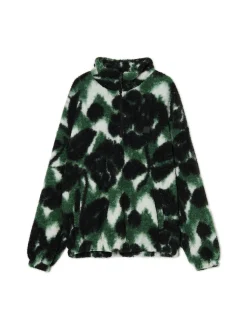 Zielona polarowa bluza ze stójką