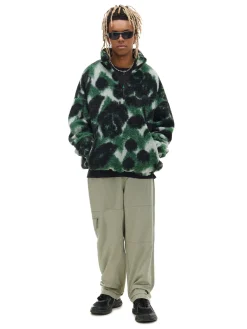 Zielona polarowa bluza ze stójką