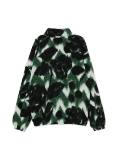 Zielona polarowa bluza ze stójką