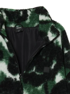 Zielona polarowa bluza ze stójką