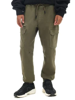 Zielone joggery cargo