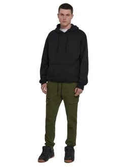 Zielone joggery z kieszeniami cargo